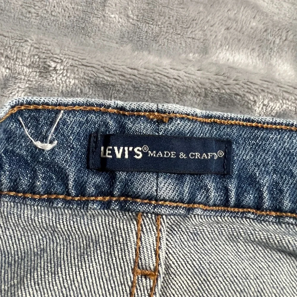 Levis Made & Crafted 511 Jeans Mens 30x34 (30x32) Selvedge Blue Slim Straight